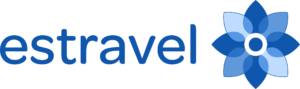 Estravel logotipas horizontalus